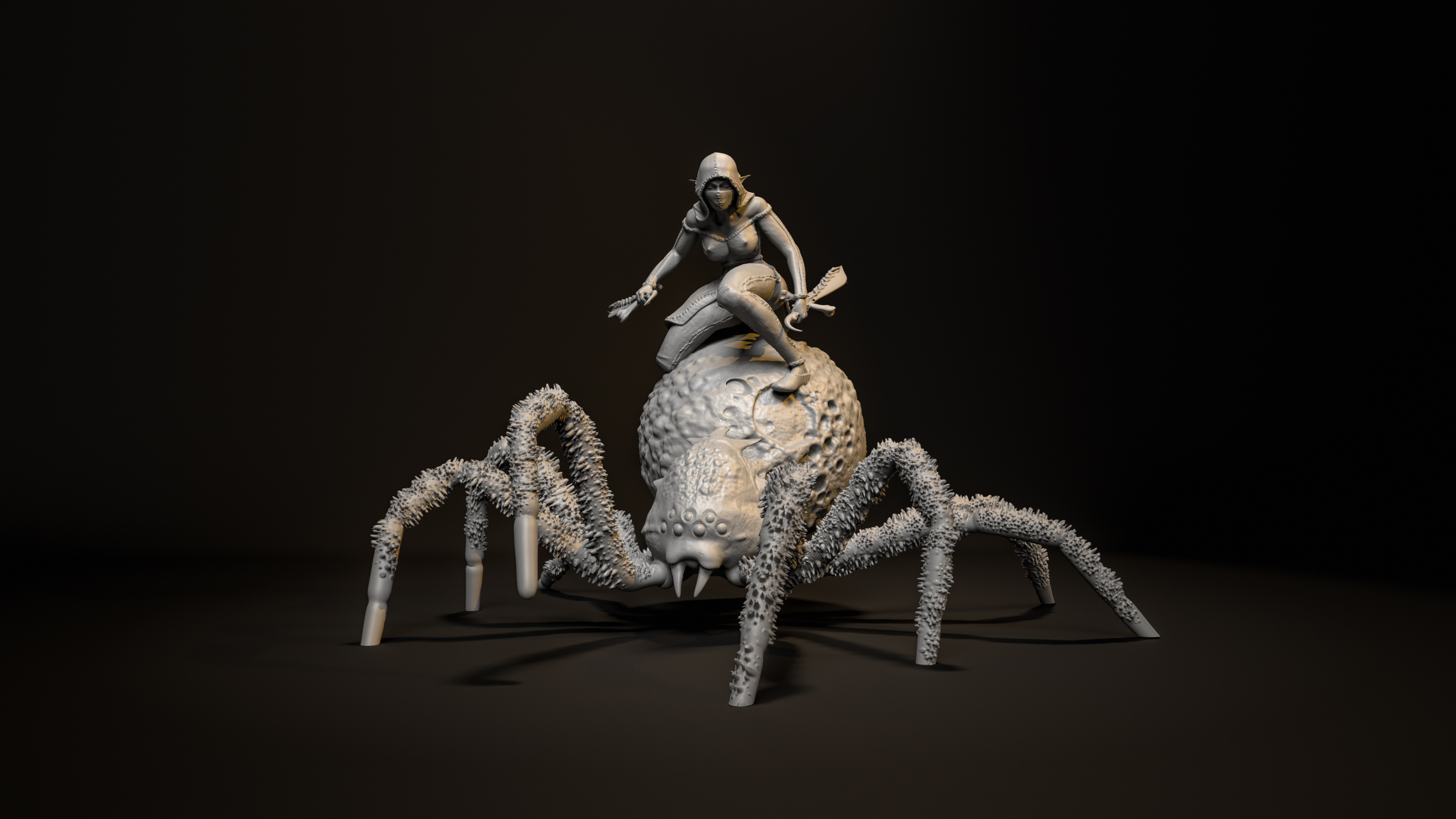 The Drow - Caelthan Dyrr and Phase Spider - Lek'sar